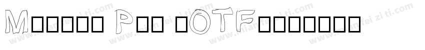 Myriad Pro (OTF)字体转换